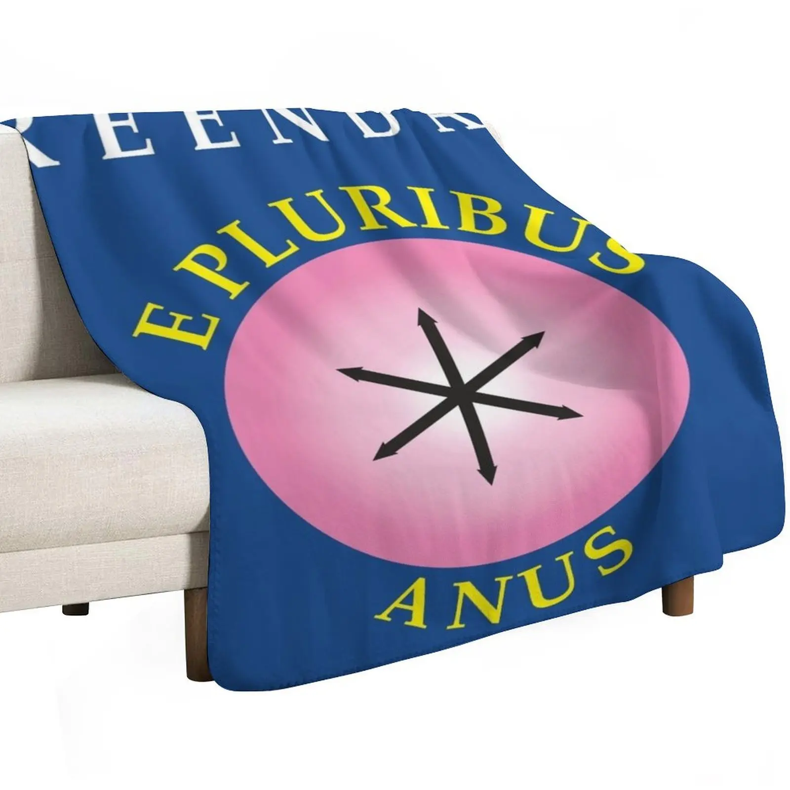 E Pluribus Anus Throw Blanket Decorative Sofa Kid'S Flannel Fabric Sleeping Bag Stuffeds Picnic Blankets