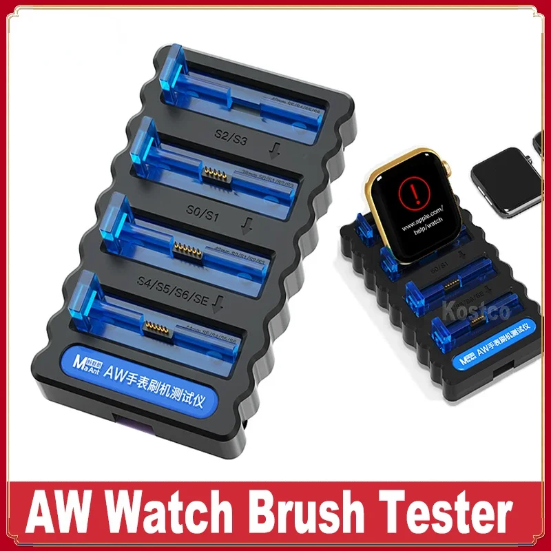 

MaAnt AW Watch Brush Tester ibus apple watch S0-S1-S2-S3-SE-S4-S5-S6 AutoMatic Positioning One Click Brush Compatibility Strong