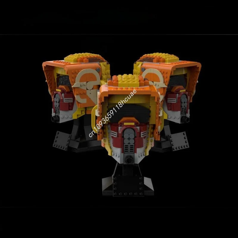 575 قطعة خوذة MOC Ezra Bridger ستار معركة نموذج ألعاب البناء كتل العمارة لتقوم بها بنفسك التعليم هدايا عيد الميلاد للأطفال عيد الميلاد #2