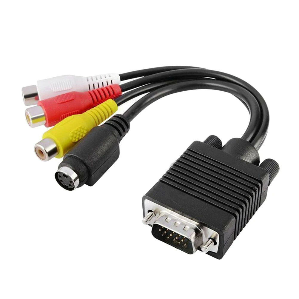 

PC Adapter Cable Televison Converter Cable Video Audio Cable Audio Line 3