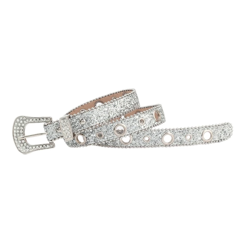 Ceinture à boucle en diamant à pour femmes, ceinture taille à Harajuku pour adolescents, livraison