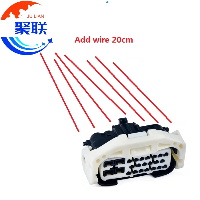 1Set 24Pin ECU Connector 6189-0886 AC Assembly Car Wiring Harness Socket with Cables 90980-12116