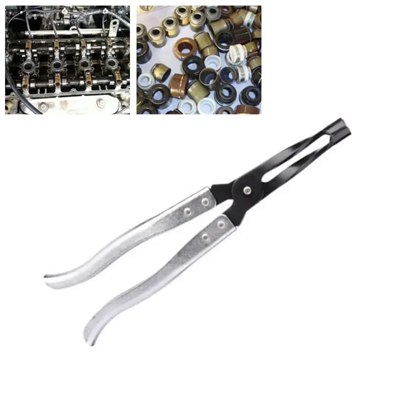 Auto Compressor Stem Remover Steel Black+Silver Car Oil Seal Plier Tool Cylinder Head Valve Installer High Quality