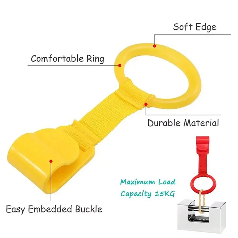 YSUN-Baby Playpen 4 PCS Pull Up Rings Walking Exercises Assistant Stand Up Rings For Infant Toddler