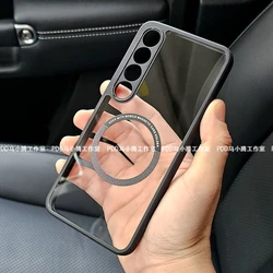 Magnetic Case For Meizu 20 21 Pro For MagSafe Transparent Cover For Meizu21 Mei zu 20 20Pro Protect Shell Shockproof Bumper