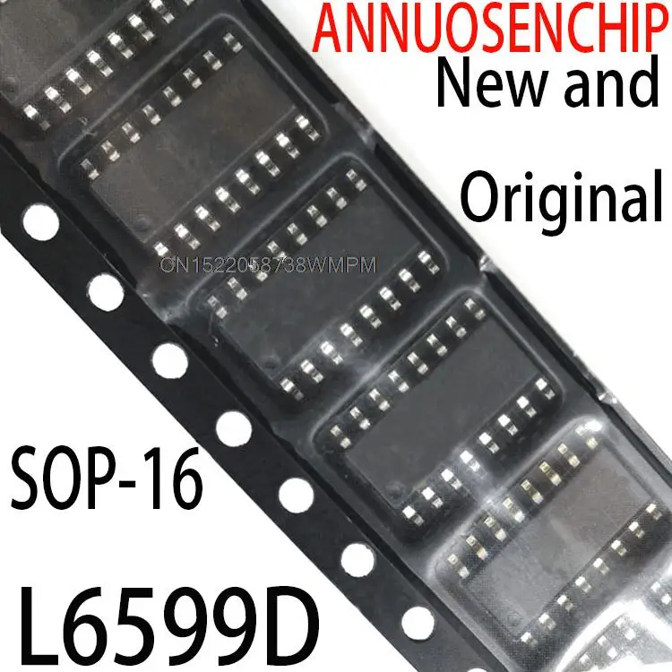 10 peças novo e original l6599ad l6599 l6599adtr l6599dtr sop-16 chip ic de melhor qualidade l6599d
