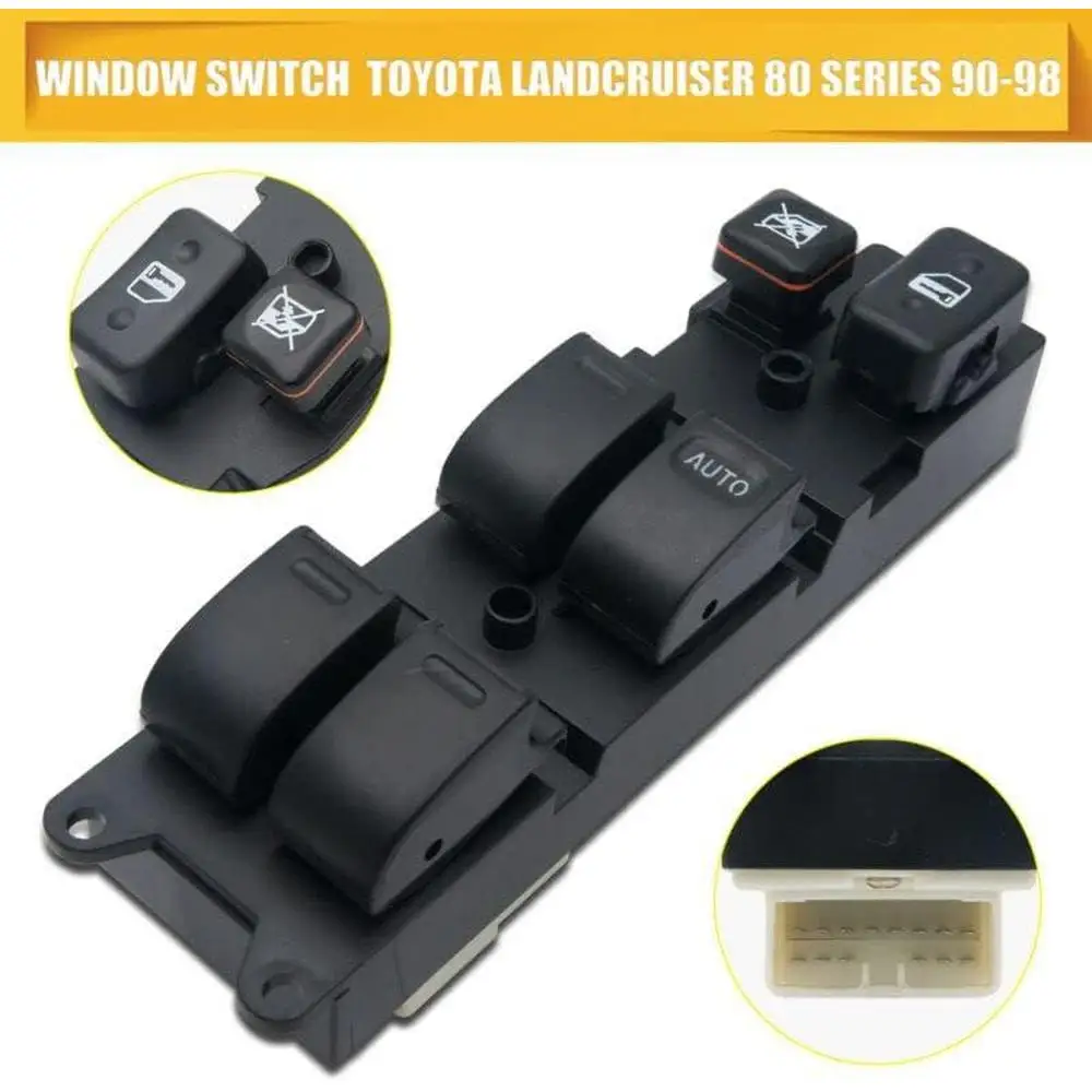 8482035020 12V Car Main Master Window Switch Right Front Door for Toyota Land Cruiser 1990-1998 models Driver Side