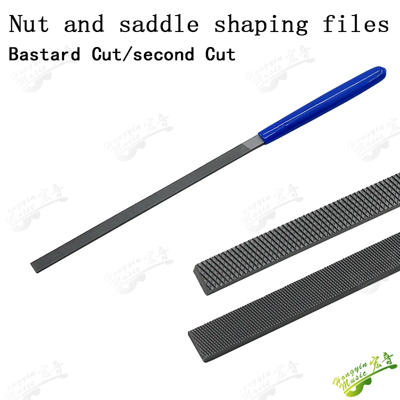 Strumento di servizio di file di molatura della corona del filo della tastiera della chitarra acustica elettrica Punzonatura dello strumento di servizio di livellamento del file curvo