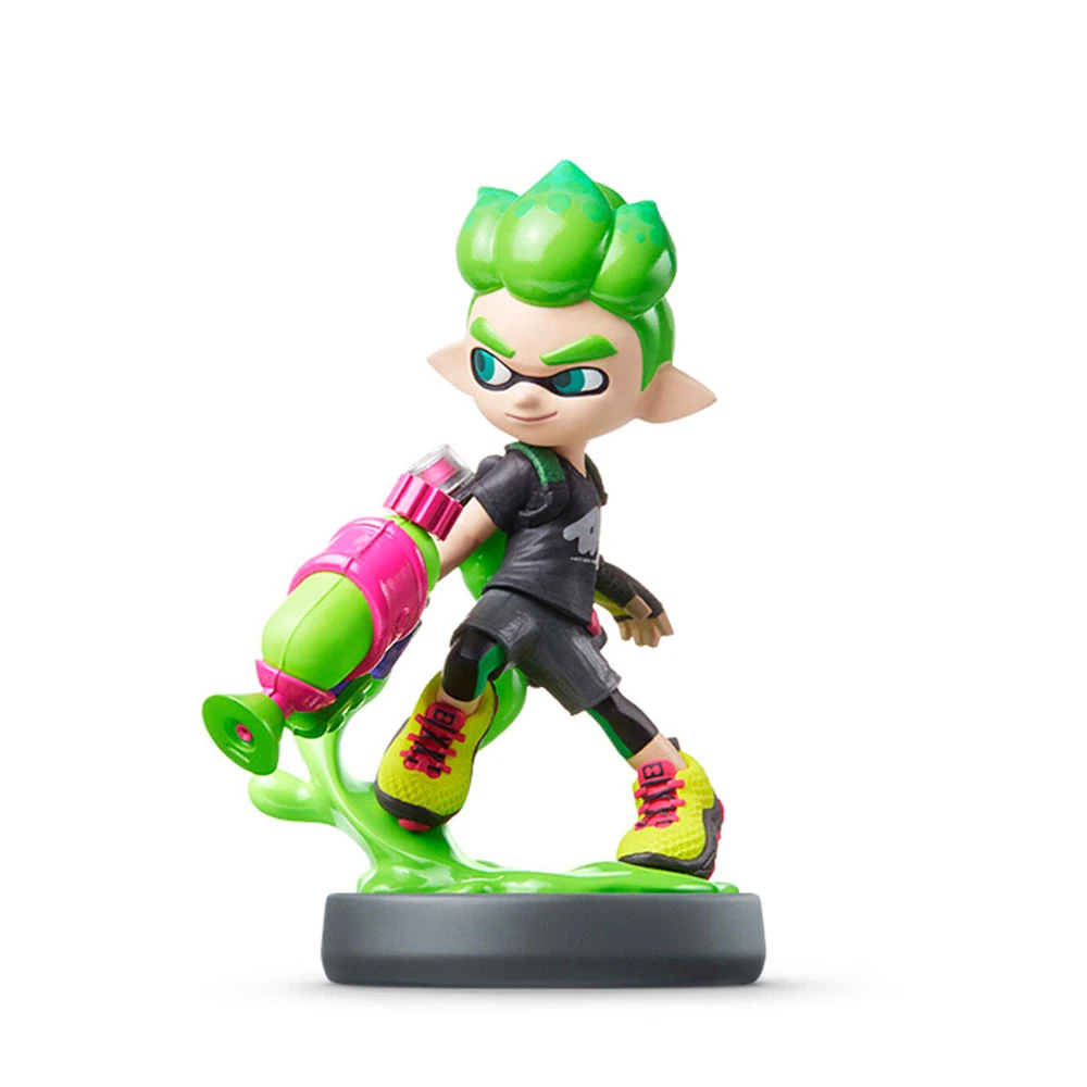 ARTSWIFT Toy Store Figurine Splatoon Series Girl Neon Inkling Boy Neon Green Squid Purple Asian Version Region Free