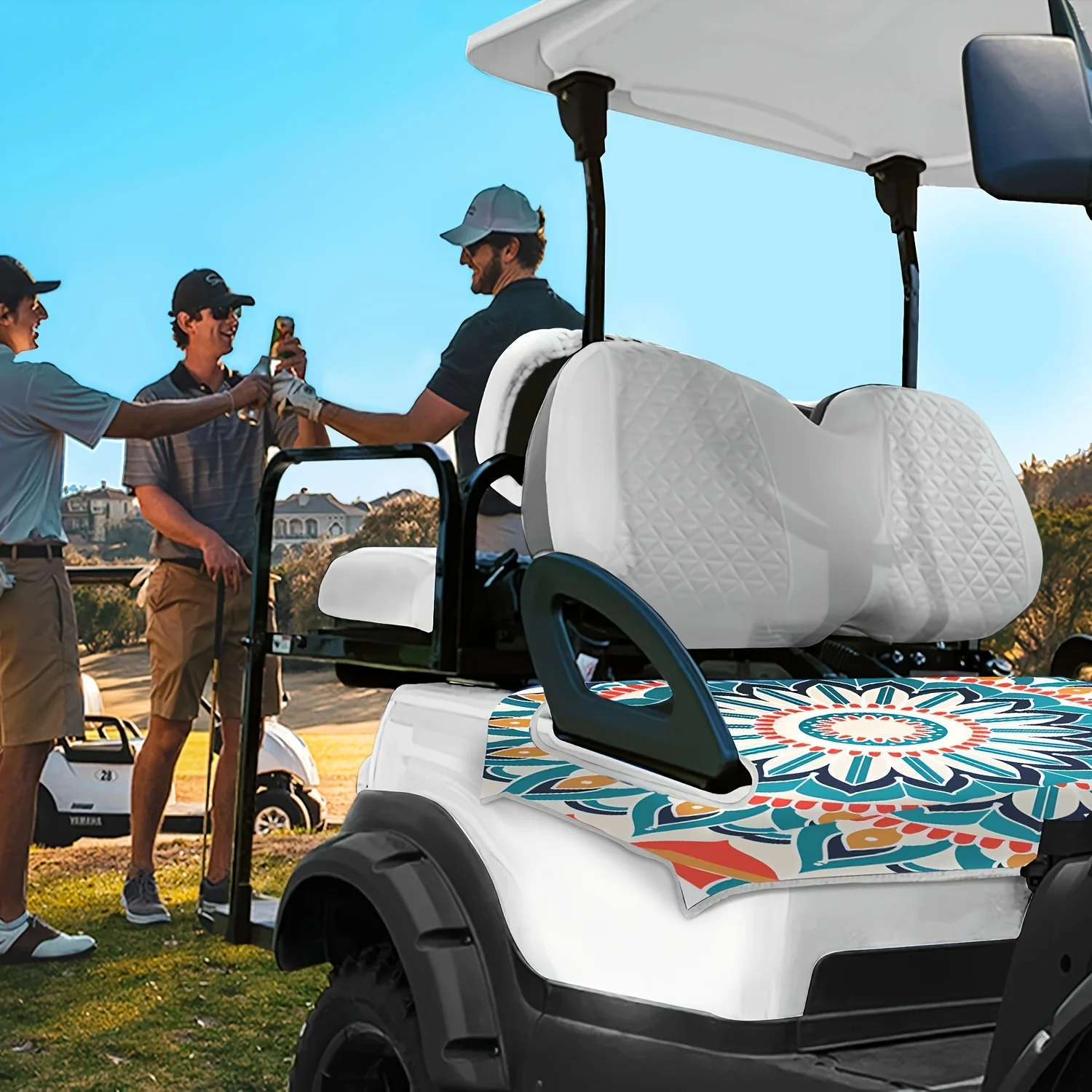 Floral Golf Cart Seat Cover 2