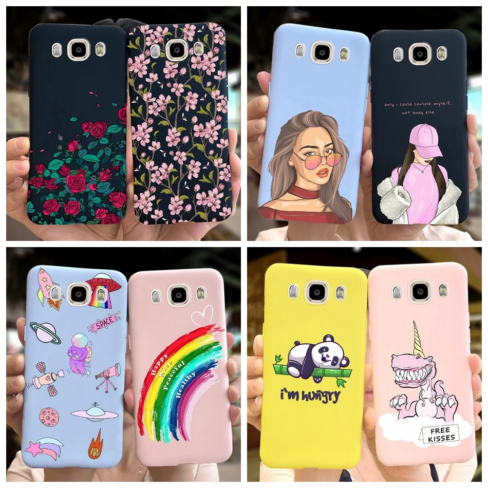 For Samsung Galaxy J5 2016 2015 J500F J510H Case Cover Fashion Painted Soft Silicone Phone Cases For Samsung J5 J 5 2015 2016