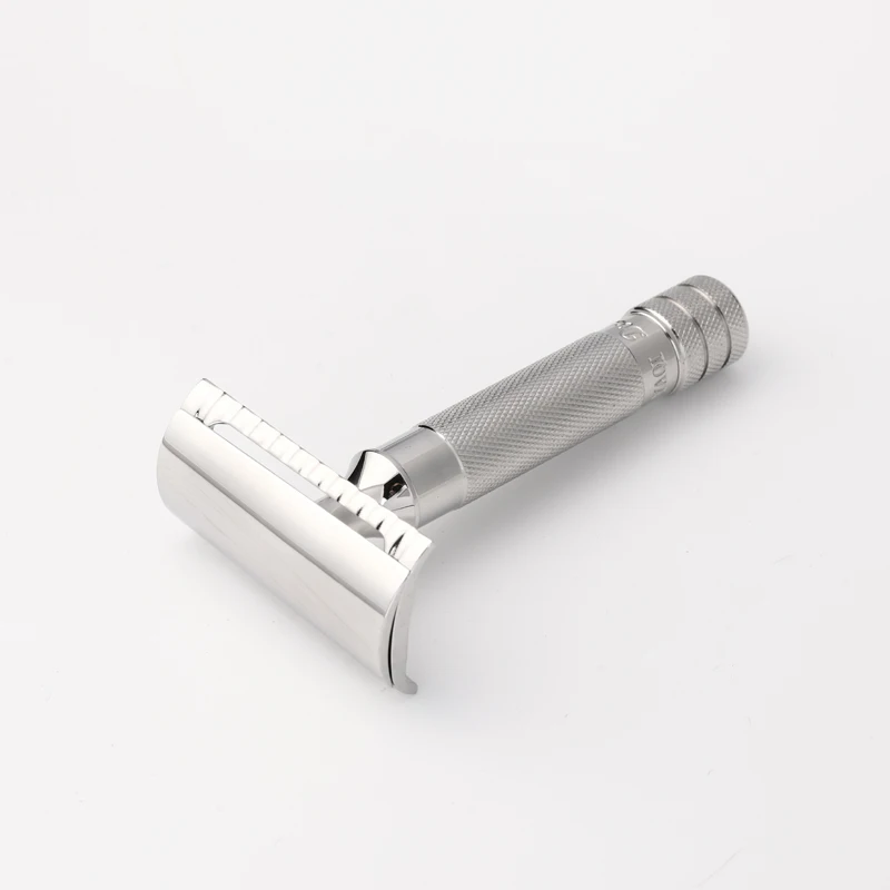 Yaqi Diagonal Slant Stainless Steel Safety Razor Featuring an Angled Blade Ramp for Effortless Hair Removal