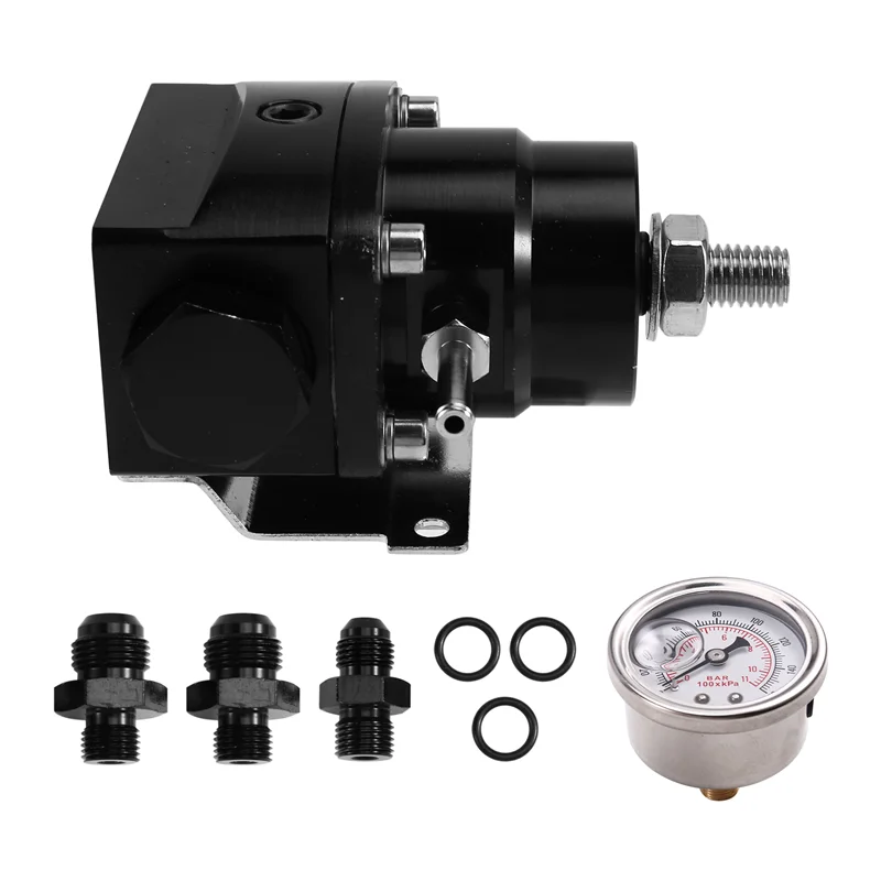 

OB-High Pressure Fuel Regulator AN8 Fuel Inject Regulator Boost Gauge Fuel Pressure Regulator Kit