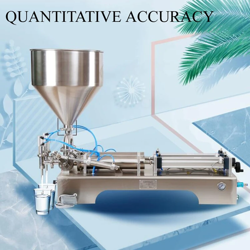 Semi-automatic Double-head Quantitative Filling Machine Ointment Filling Ointment Soft Ice Cream Cosmetic Filling Machine