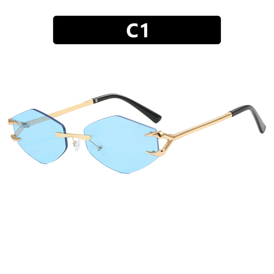 Women Sunglasses New Personalized Frame Glasses Polygonal Sun Glasses Casual Hip-Hop Trendy Outdoors Anti UV Eyewear Men UV400