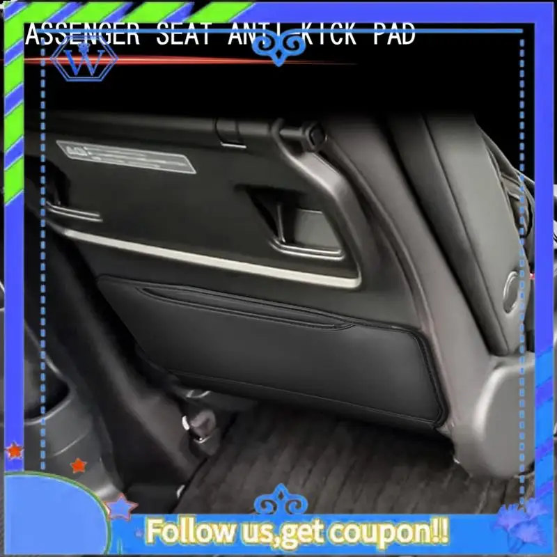 

M46K-Car PU Leather Passenger Seat Rear Protection Pad For Honda STEPWGN RP8 Car Seat Anti-Kick Pad Interior Accessories