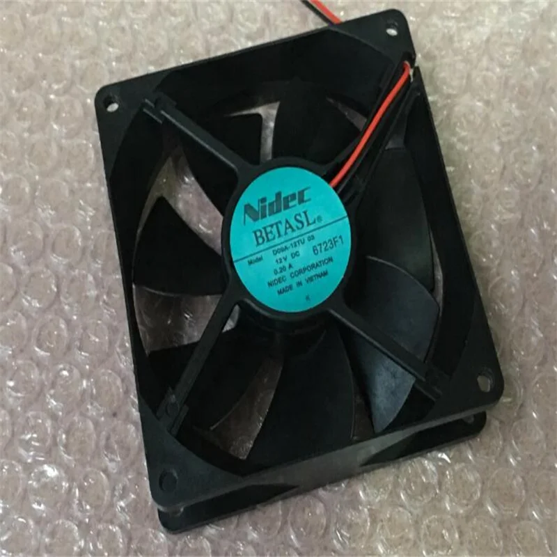 NIDEC D09A-12TU 03 12V 0.20A 92*92*25MM 9CM  Two-wire inverter fan