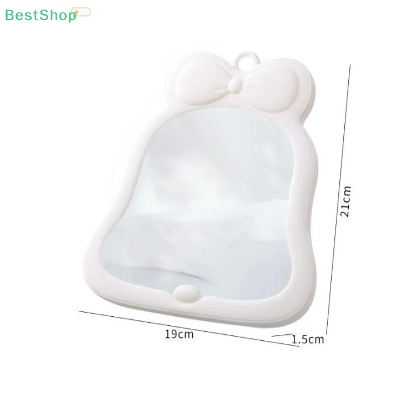 กระจกแต่งหน้าแบบตั้งโต๊ะ 1 ชิ้น ดีไซน์เรียบง่าย พกพาสะดวก กระจกแต่งหน้าแบบพับได้ สำหรับนักเรียน ขนาดกะทัดรัด น่ารัก พกใส่กระเป๋าได้