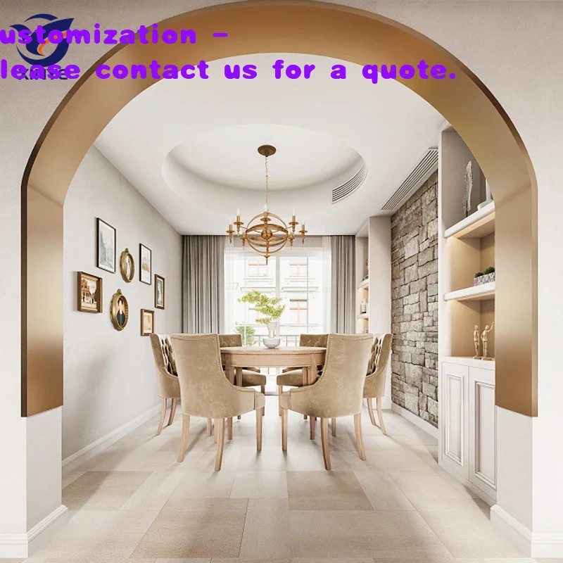 custom.Customized Curved 201/ 304/ 316L Stainless Steel Decorative Door Frame Interior Hotel Apartment Exterior Bedroom Proj