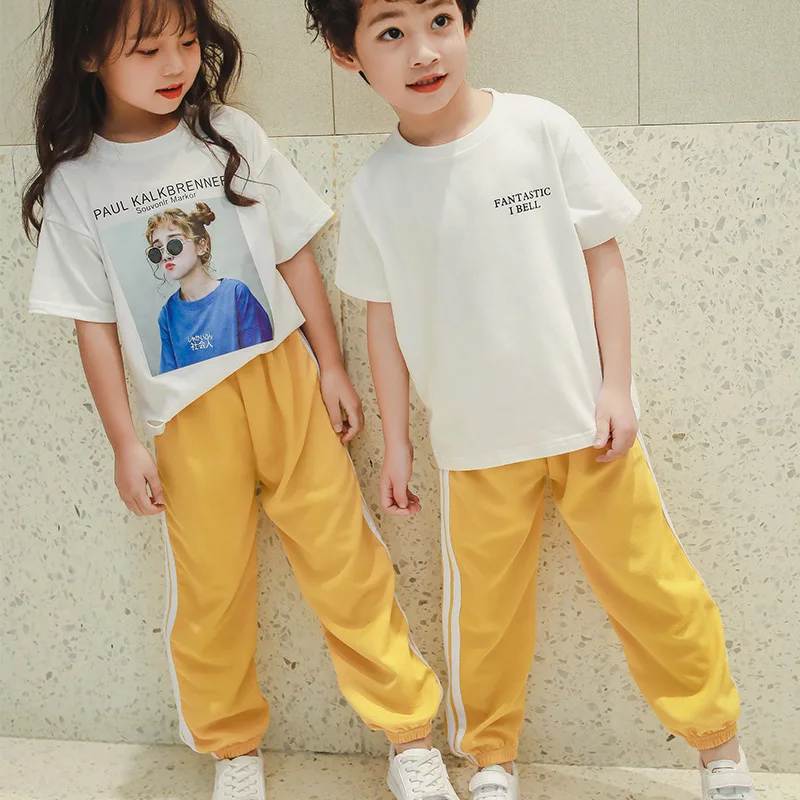 Summer Baby Boy Clothes Casual Children Girls Side Stripe Pants Kid Jogging Sports Patchwork Bottom Kid Fashion Tracksuits