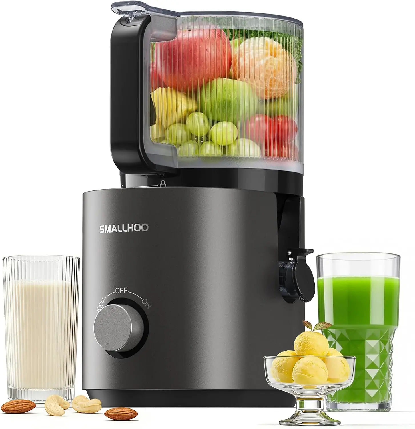 

3-in-1 Cold Press Juicer: 7" Wide Chute, 120oz Hopper, High Yield, Easy Clean