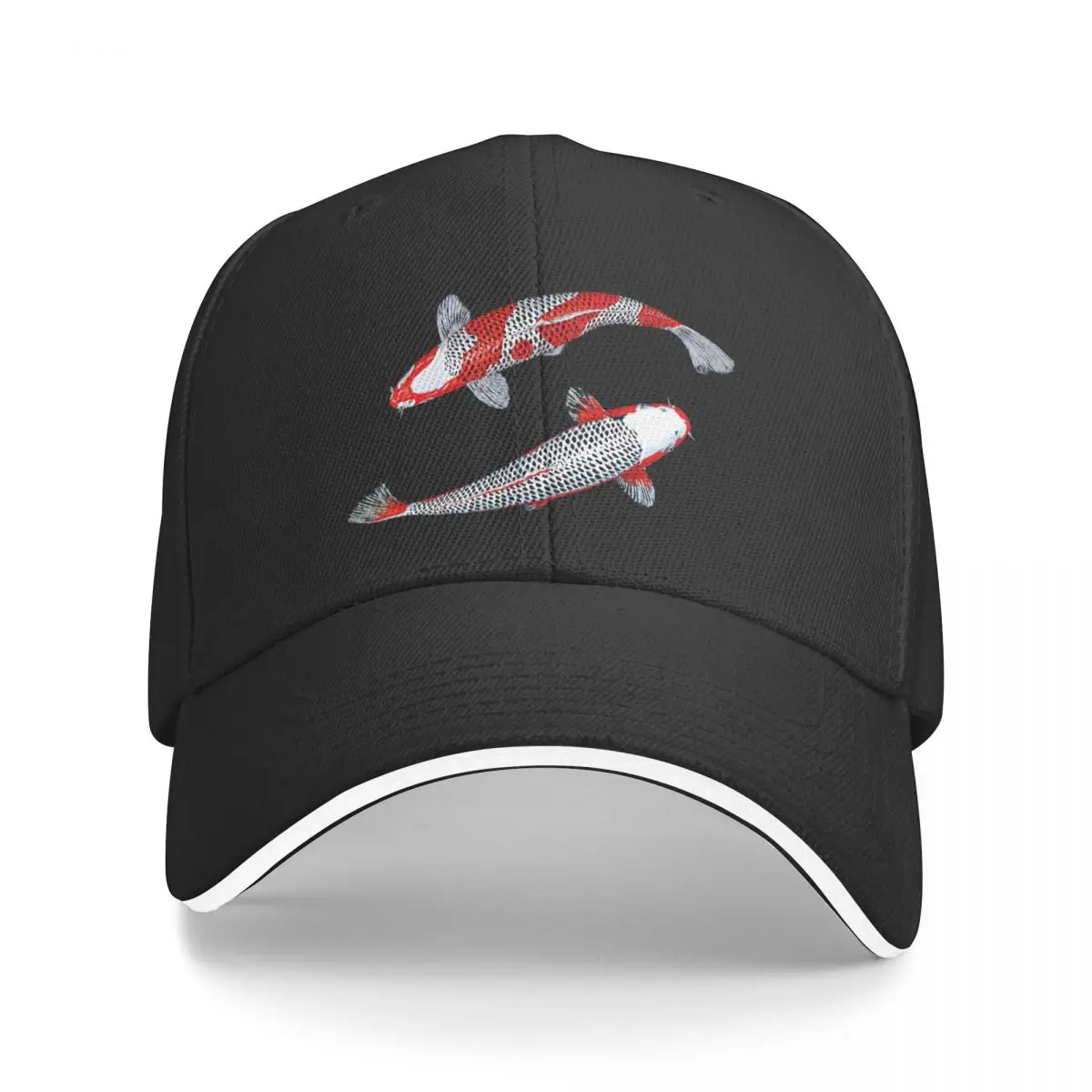 Yin Yang Kuhaku Asagi Koi Vector Baseball Cap New Hat Rugby western Hat Snapback Cap Men Luxury Brand Women's