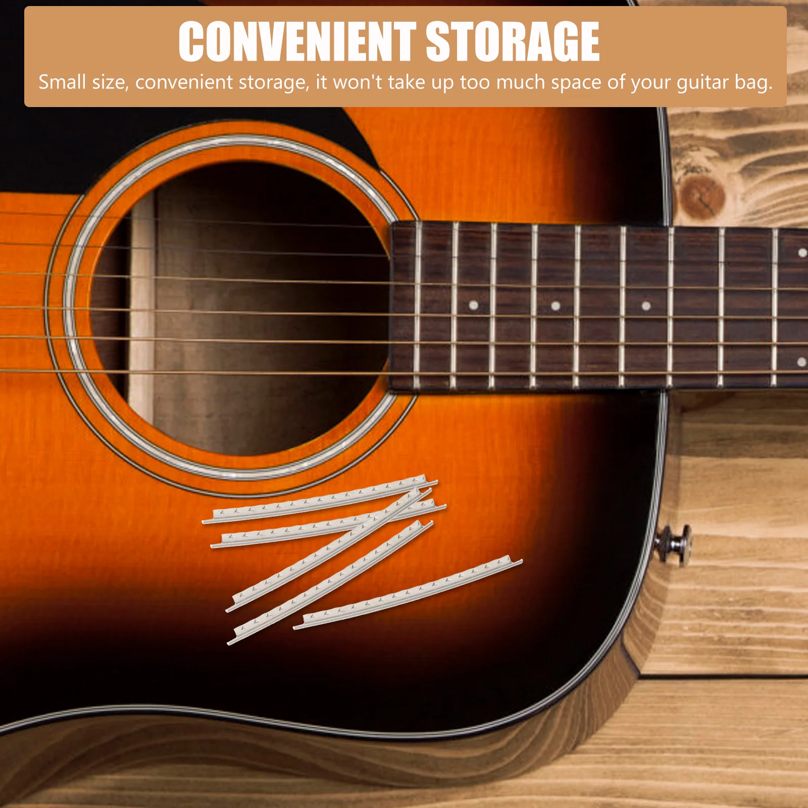 

40Pcs Professional Guitar Fret Wire White Copper Frets Electric Acoustic Guitar Accessories Clear Sound Easy Install