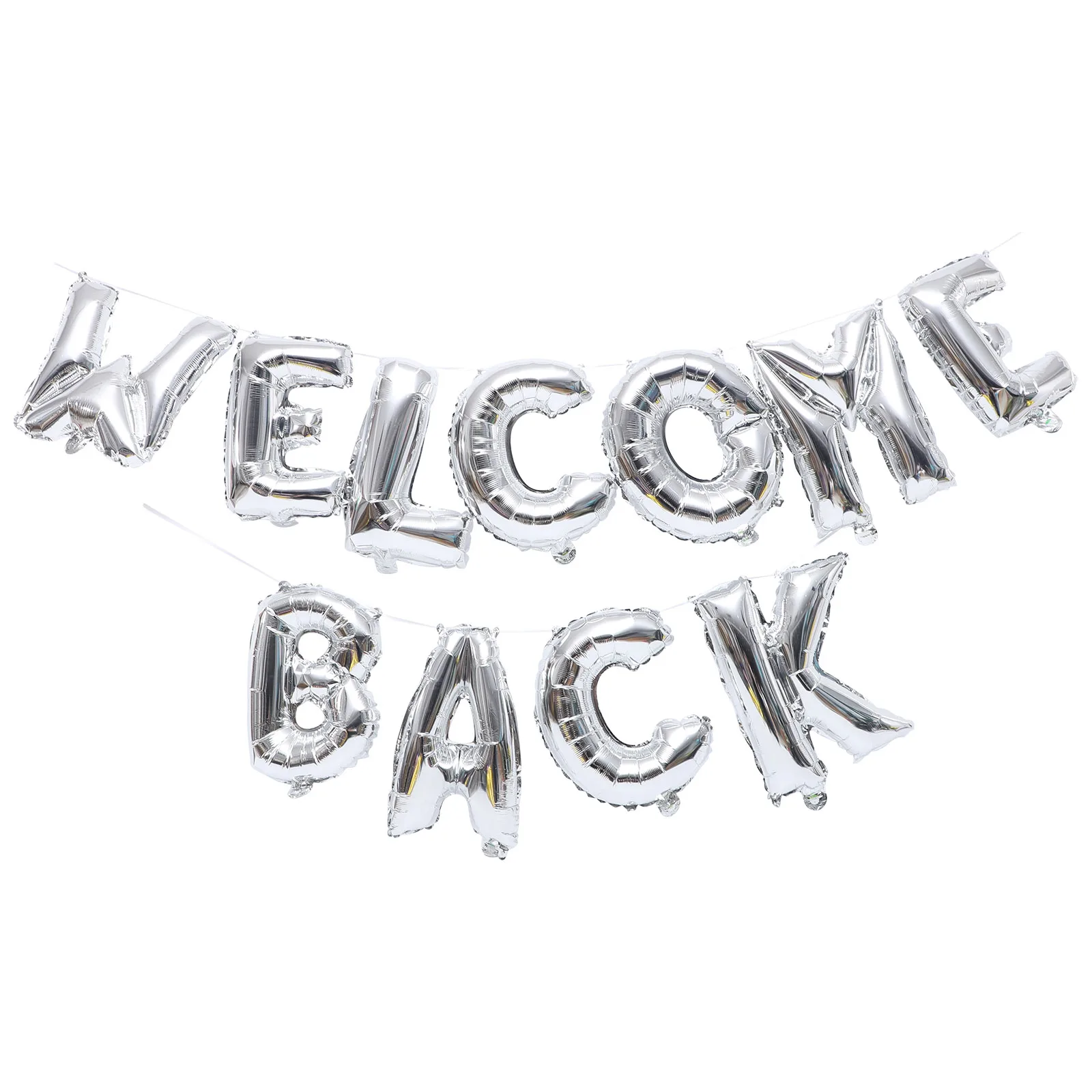 

1Set Welcome School Balloons Shiny Aluminum Film Letter Decor for Classroom Door Wall Stage Backdrop First Day Celebration