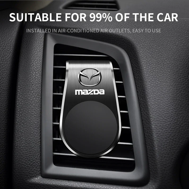 سيارة الداخلية المعادن حامل هاتف مغناطيسي اكسسوارات السيارات لمازدا 3 اليكسا CX4 CX5 CX8 2 3 6 DJ BL BM GJ CX-5 CX5 CX-3 CX3 CX9