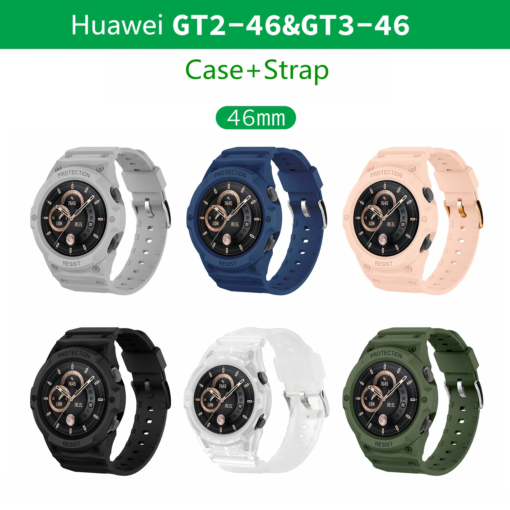 Soft Watchband For Huawei GT2 46mm Band for Huawei GT3 46mmSmartWatch Wristband Sport Silicone Belt Bracelet Watchbands Correa