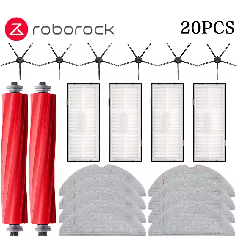 Main Side Brush Mop Hepa Filter Dust Bag Cleaning Rolling Brush Roborock S7 Maxv Ultra S7 Pro Ultra Robot Vacuum Accessories - Image 20