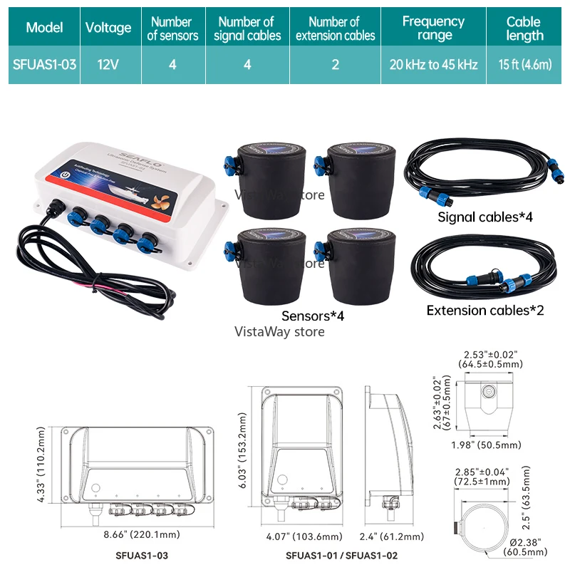 Ultrasonic Antifouling System for Boats and Yachts | Eco-friendly Barnacle Prevention Device | Paint-free Hull Protection