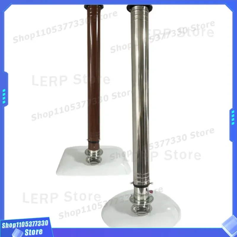 Stainless Steel Telescopic BBQ Exhaust Pipe Korean Style Light Glass Smoking Cover Commercial Barbecue Ventilation Fan
