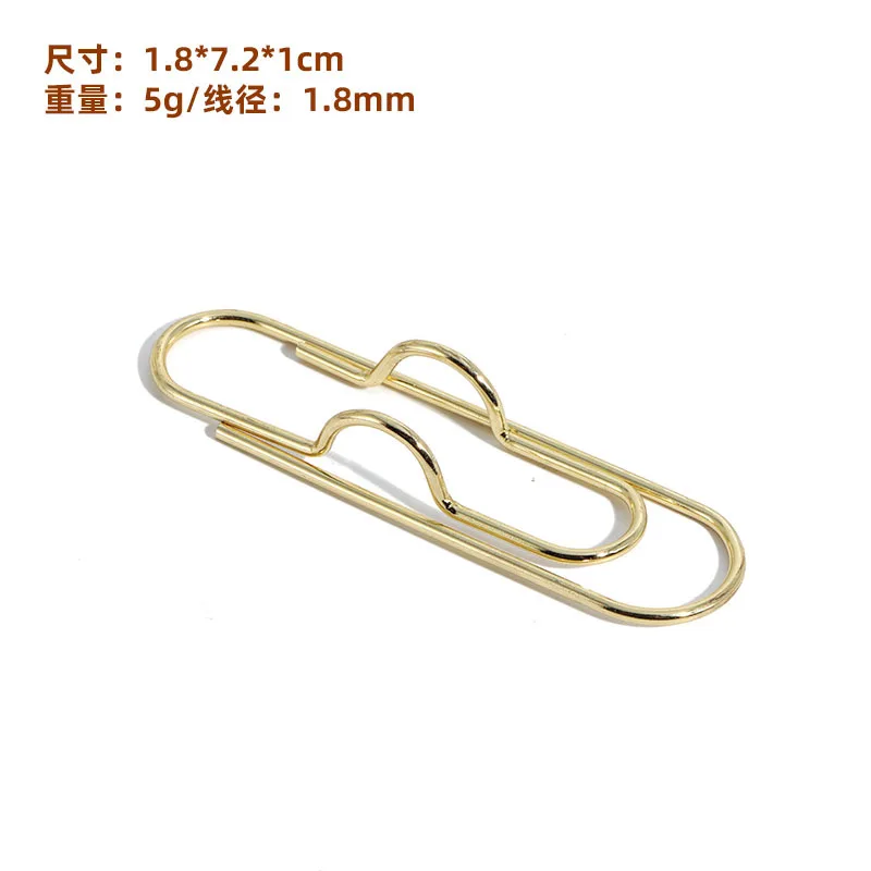 5PCS/Set Metal Pen Holder Clip Paper Clips Bookmarks Photo Memo Ticket Clip Stationery Office School Supplies Office Accessories