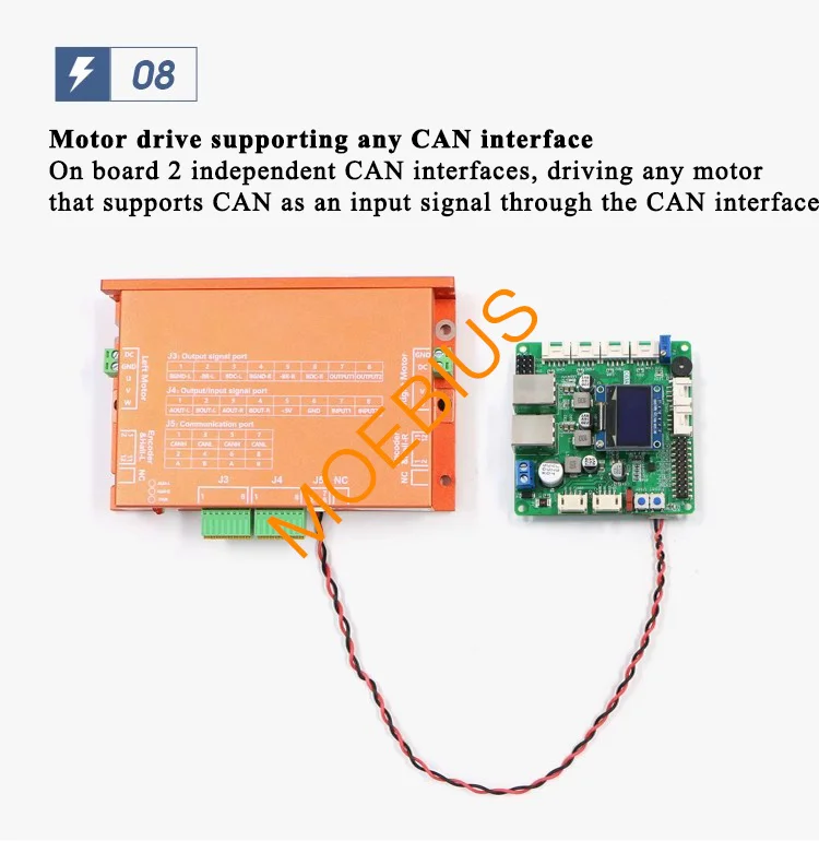 لوحة تحكم بمحرك بدون فرش ، STM32F407VET6 ، رقاقة متوافقة مع سائقي سيارات روبوتية متعددة ، C63A