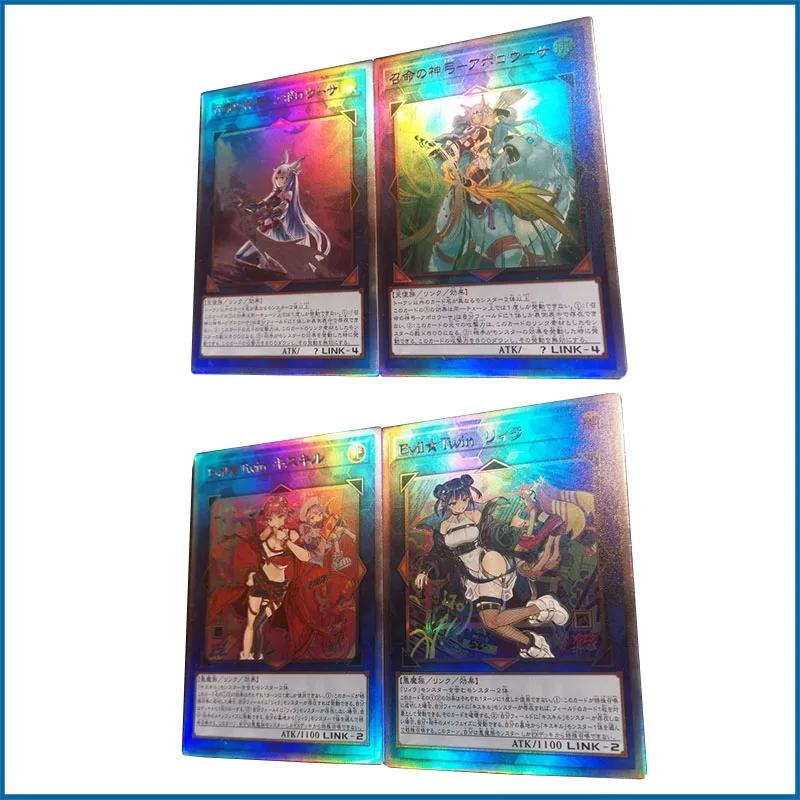 Anime Yu-Gi-Oh DIY ACG Battle Game Collectible Cards Sexy Boys Toys Christmas Birthday Gifts Apollousa Deck Build Pack Evil Twin