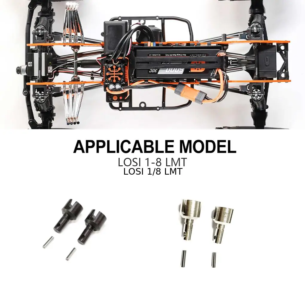 2x 1/8 kubek różnicowy RC cześć zapasowa ze stopu aluminium odporny na wstrząsy kubek różnicowy Rc do części do samochodów zdalnie sterowanych LOSI