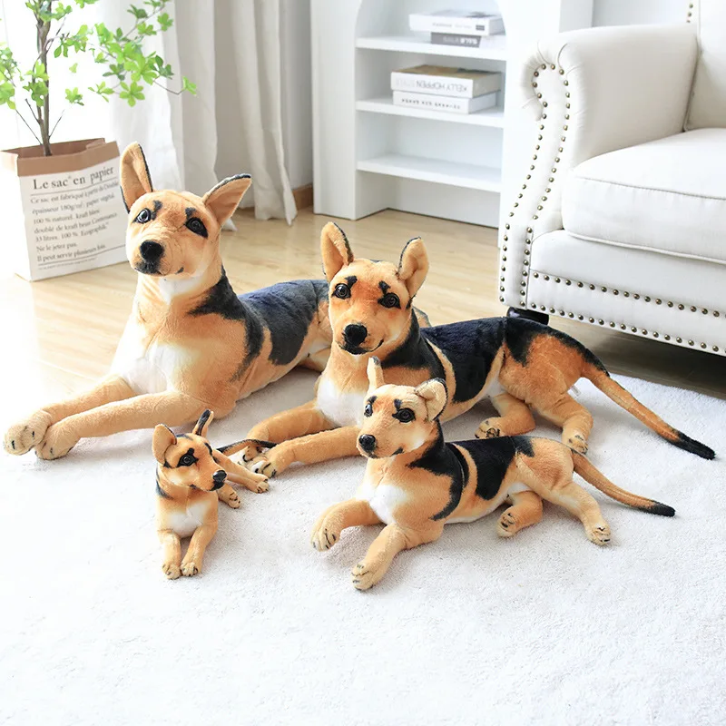 30-100cm Dolls Lying Real-Life Dolls Stuffed Animals Simulation Spotted Dog Plush Toy Brinquedo Toys Girl