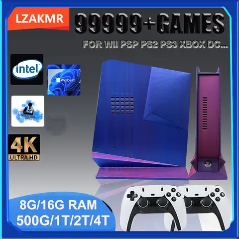 New G3 Retro Game Box 99999+GAME Windows11 and Batocera Game System 8G/16G RAM 2/4TB For PS2 PS3 WIIU WII SS GAMECUBE Intel