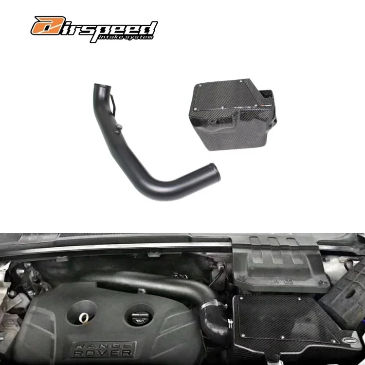 

Airspeed Real Car Data Development Dry Carbon Fiber Performance Cold Air Intake System Intake Pipe For land rover evoque 2.0T