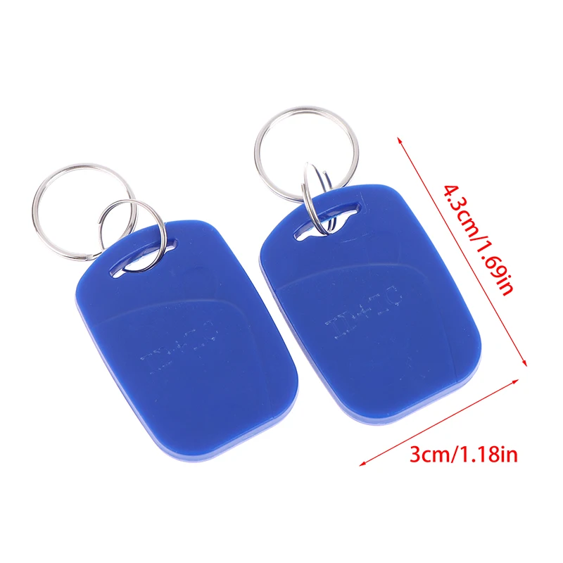 5/10Pcs 2 In 1 Dual Chip Frequency RFID Keyfob ID 125KHz T5577 +IC 13.56MHz UID Rewritable Replicable Access Control Key Tags