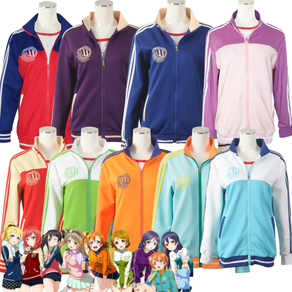 Anime LoveLive! Kotori Minami Nozomi Tojo EliAyase Hanayo Koizumi Sonoda Umi Cosplay Costume U\'S Sif  School Sports Wear Coat