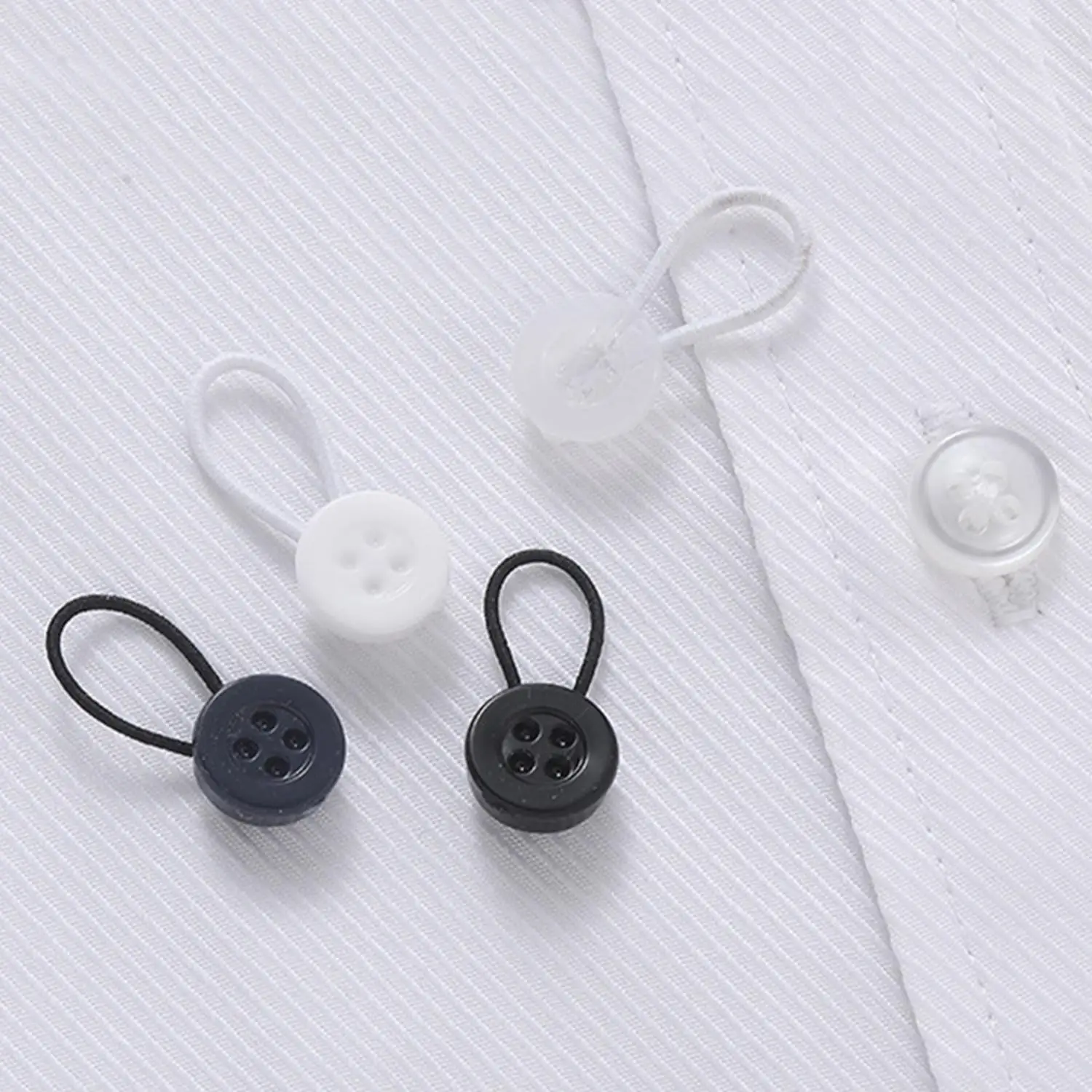 1 szt. Przedłużacze kołnierzyka elastyczny przedłużacz guzików przedłużacze szyi dla kobiet mężczyzn sukienka t-shirty bez szycia natychmiastowe przedłużenie