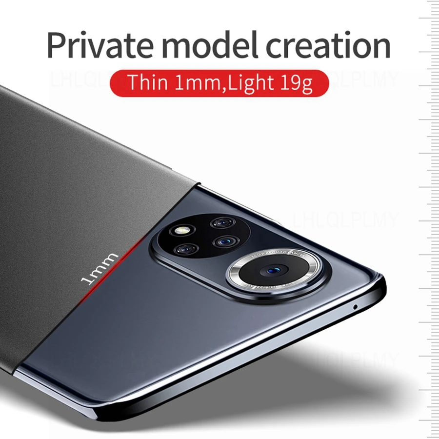 Original Matte Ultra Thin Case For Huawei Nova 9 10 7i 8 se 3 Y70 5t P20 P30 P40 Lite E P50 Mate 10 20 Pro Hard PC Cover Shell