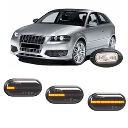 for Audi A3 8P 8P1 8PA 2003 2004 2005 2006 2007 2008 Pre-facelift Dynamic LED Indicator Side Marker Turn Light Signal Lamp