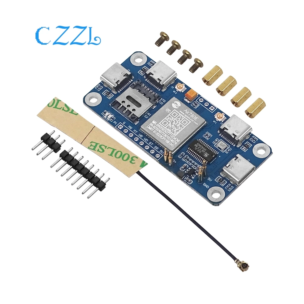 

Raspberry Pi Zero dedicated 4G HUB expansion board Air780e networking module 4G CAT1 LTE Ethernet