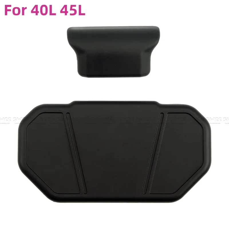 Motorcycle Aluminum Alloy Trunk Backrest Rear Passenger Shock Absorber Fillet Box PU Backrest Cushion Self Skinned Foam