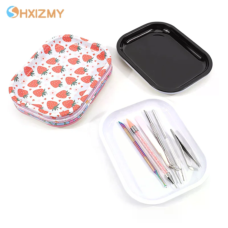 

Хирургический стоматологический поднос для врача, поднос для хранения косметики из нержавеющей стали, оборудование для дизайна ногтей, тарелка для накладных ногтей, поднос для хранения инструментов