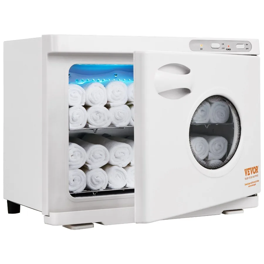 

Hot Towel Warmer 23L Large Capacity Spa Hot Towel Warmers with See Through Window 2 Stainless Steel Racks Holds up 5060 Towels