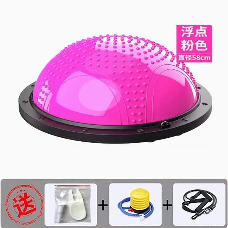 58cm Pvc Gym Wave Speed Yoga Half Ball Wholesale Stability Dome Fitness Yoga Half Ball